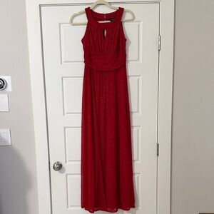 Enfocus Studio Sparkling Scarlet Evening Gown